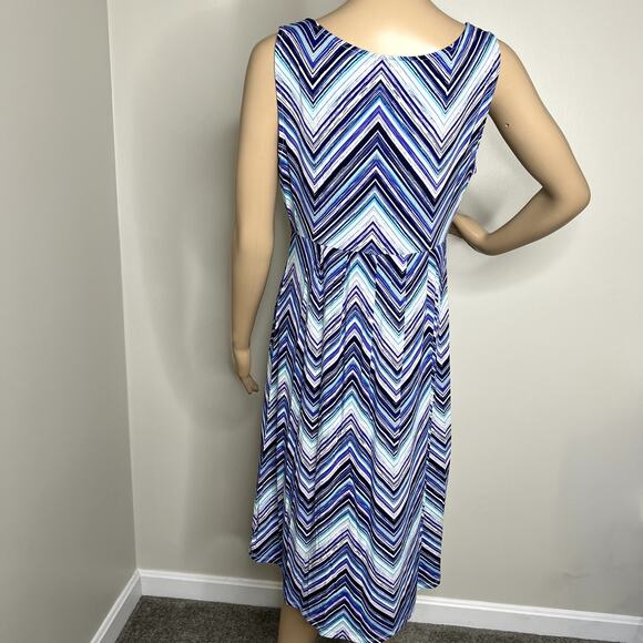 Vintage St John's Bay Chevron Zig Zag Tank Dress - Picture 3 of 7